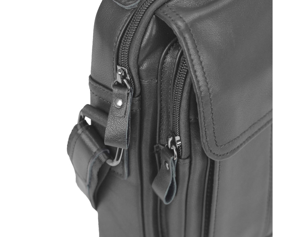 Чоловіча сумка через плече чорна Tiding Bag N2-8017A - Фотографія № 2