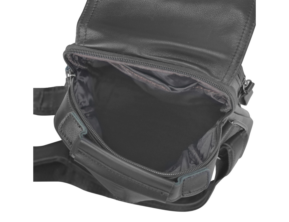 Чоловіча сумка через плече чорна Tiding Bag N2-8017A - Фотографія № 3