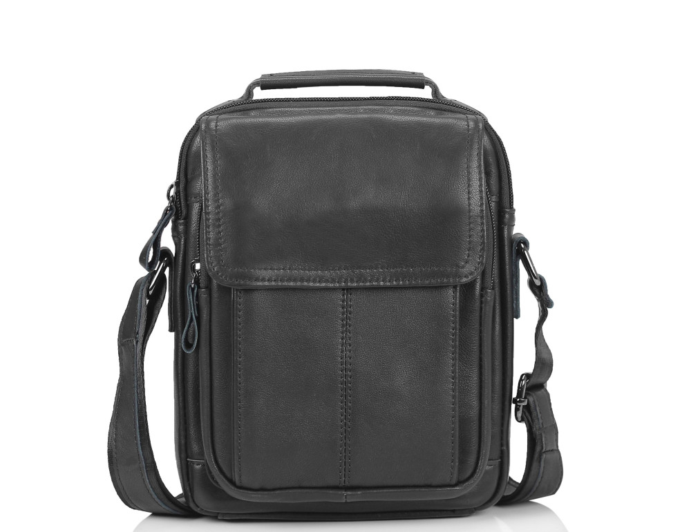 Чоловіча сумка через плече чорна Tiding Bag N2-8017A - Фотографія № 5