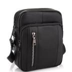 Чоловіча сумка через плече чорна із натуральної шкіри Tiding Bag N2-9801-1A - Фотографія № 100