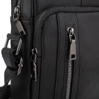Чоловіча сумка через плече чорна із натуральної шкіри Tiding Bag N2-9801-1A - Фотографія № 102