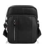 Чоловіча сумка через плече чорна із натуральної шкіри Tiding Bag N2-9801-1A - Фотографія № 104