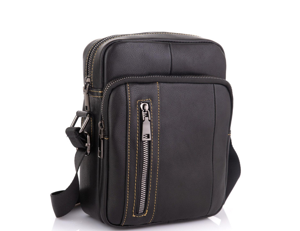 Чоловіча сумка через плече із натуральної шкіри Tiding Bag N2-9801A - Фотографія № 1 Чоловіча сумка через плече із натуральної шкіри Tiding Bag N2-9801A - Фотографія № 1