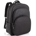 Кожаный черный мужской рюкзак Tiding Bag NM11-166A - Фото № 100