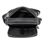 Чоловіча шкіряна сумка через плече чорна Tiding Bag NM11-7515A - Фотографія № 103 Чоловіча шкіряна сумка через плече чорна Tiding Bag NM11-7515A - Фотографія № 103