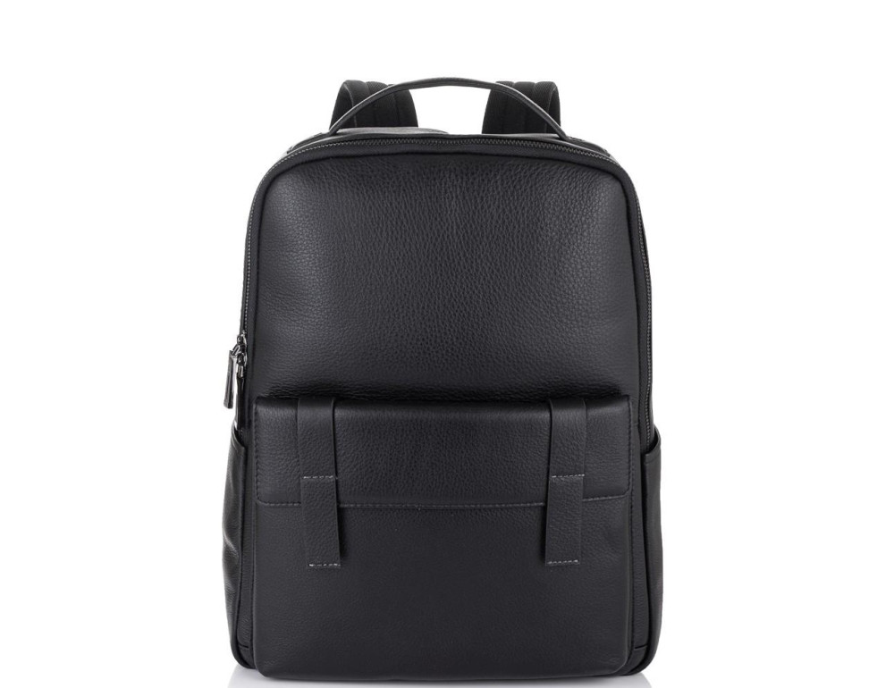 Молодіжний рюкзак натуральна шкіра чорний Tiding Bag NM11-7537A - Фотографія № 2