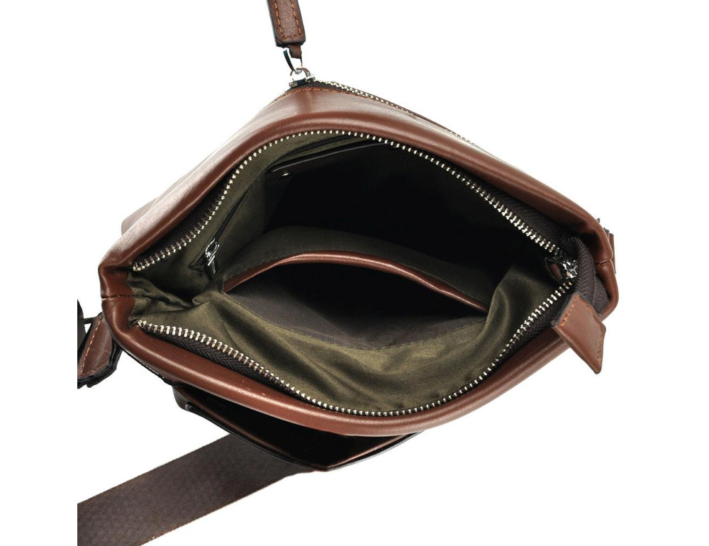 Мессенджер через плечо мужской кожаный Tiding Bag NM17-1018-2C - Фото № 3