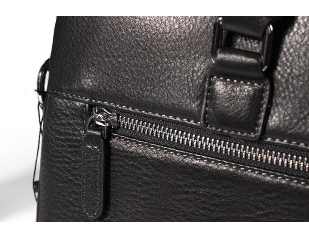 Деловая кожаная сумка под документы А4 и ноутбук Tiding Bag NM17-9069-5A - Фото № 7