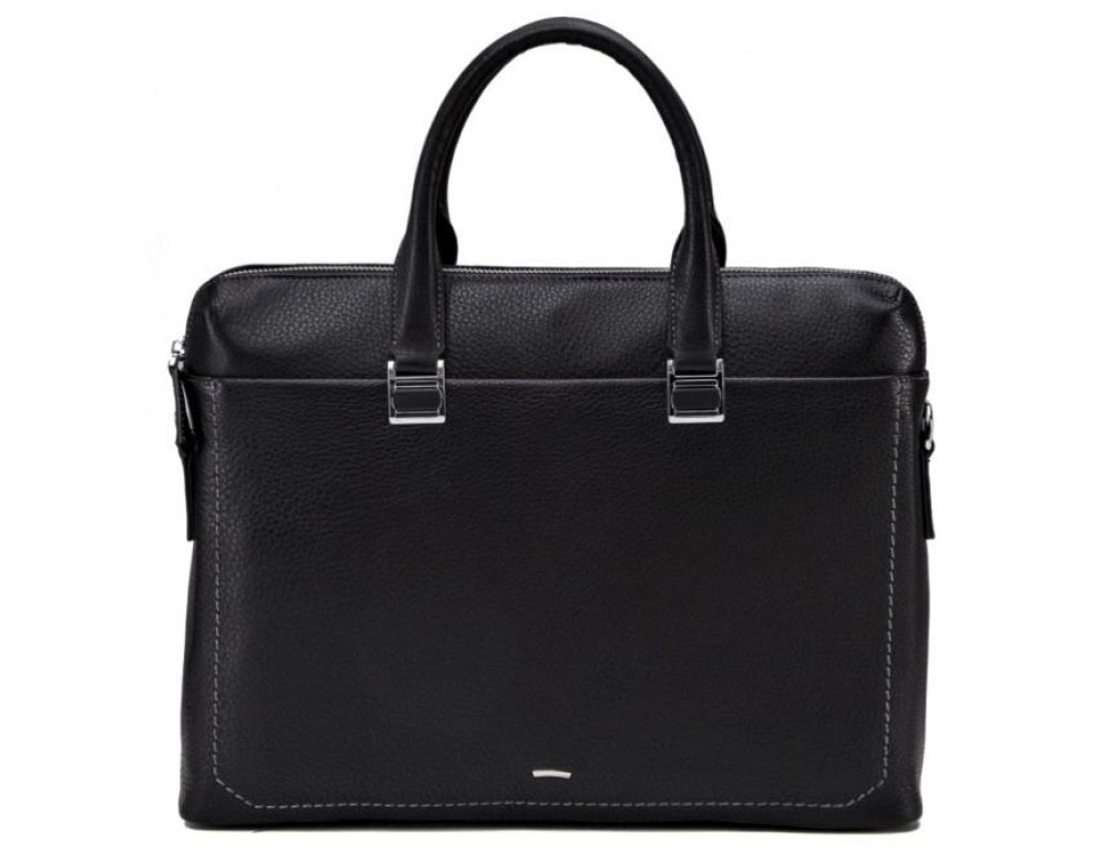 Деловая кожаная сумка под документы А4 и ноутбук Tiding Bag NM17-9069-5A - Фото № 8