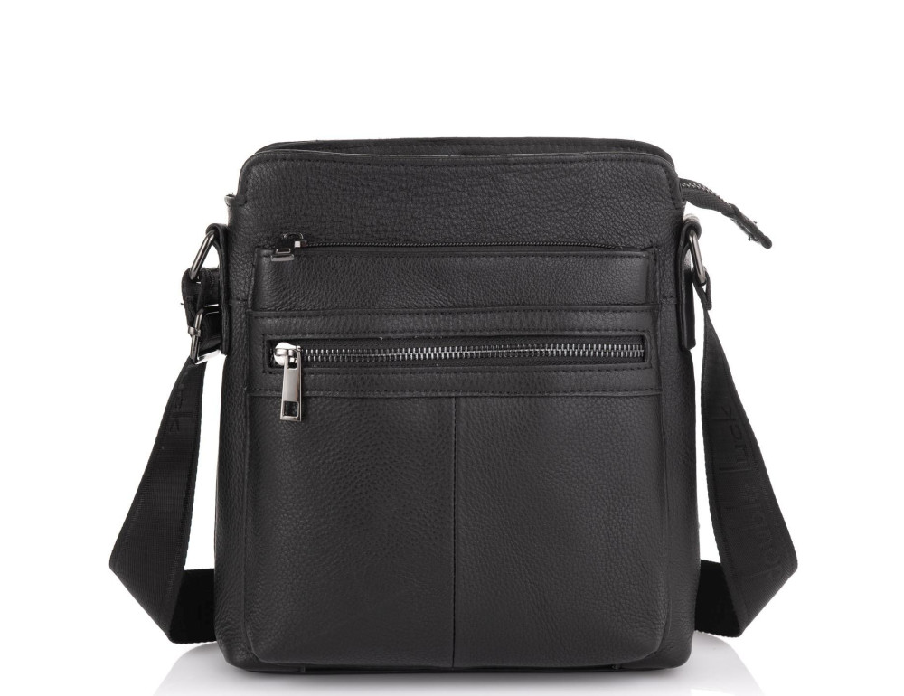 Стильная мужская кожаная сумка через плечо Tiding Bag NM20-0101A - Фото № 5