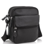 Мужская кожаная сумка черная через плечо Tiding Bag NM20-1812A - Фото № 100 Мужская кожаная сумка черная через плечо Tiding Bag NM20-1812A - Фото № 100