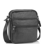 Невелика шкіряна сумка через плече чорна Tiding Bag NM20-2610A - Фотографія № 100