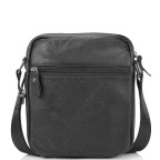 Невелика шкіряна сумка через плече чорна Tiding Bag NM20-2610A - Фотографія № 103