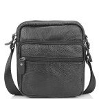 Невелика шкіряна сумка через плече чорна Tiding Bag NM20-2610A - Фотографія № 104