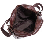 Шкіряна чоловіча сумка через плече коричнева Tiding Bag NM20-2610C - Фотографія № 102