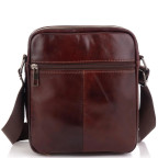 Шкіряна чоловіча сумка через плече коричнева Tiding Bag NM20-2610C - Фотографія № 103