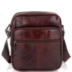 Шкіряна чоловіча сумка через плече коричнева Tiding Bag NM20-2610C - Фотографія № 104