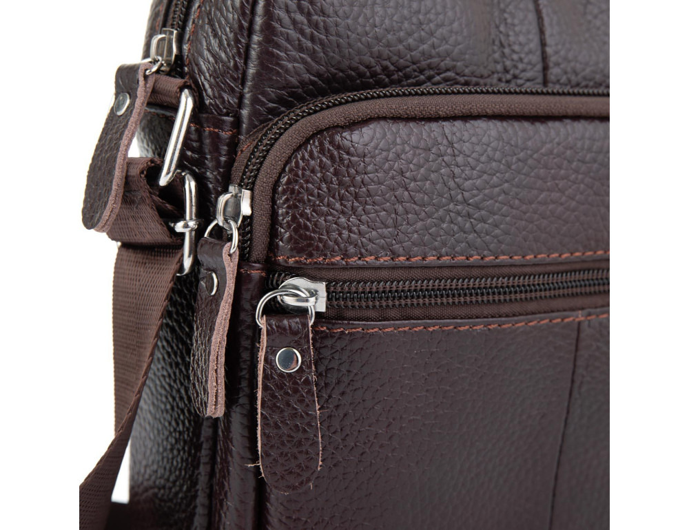 Коричневая мужская сумка Tiding Bag NM20-2610DB - Фото № 2