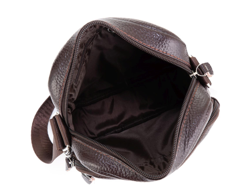 Коричневая мужская сумка Tiding Bag NM20-2610DB - Фото № 4