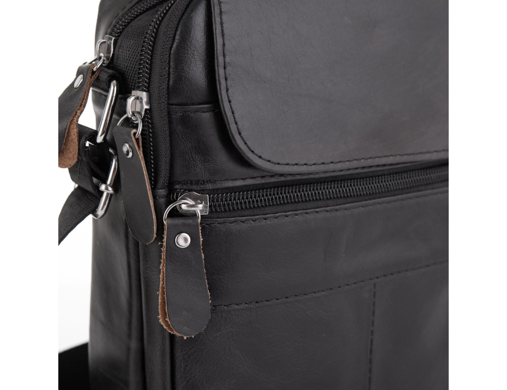 Черная мужская сумка-мессенджер Tiding Bag NM20-6021A - Фото № 2