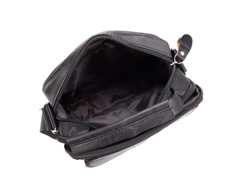 Черная мужская сумка-мессенджер Tiding Bag NM20-6021A - Фото № 3