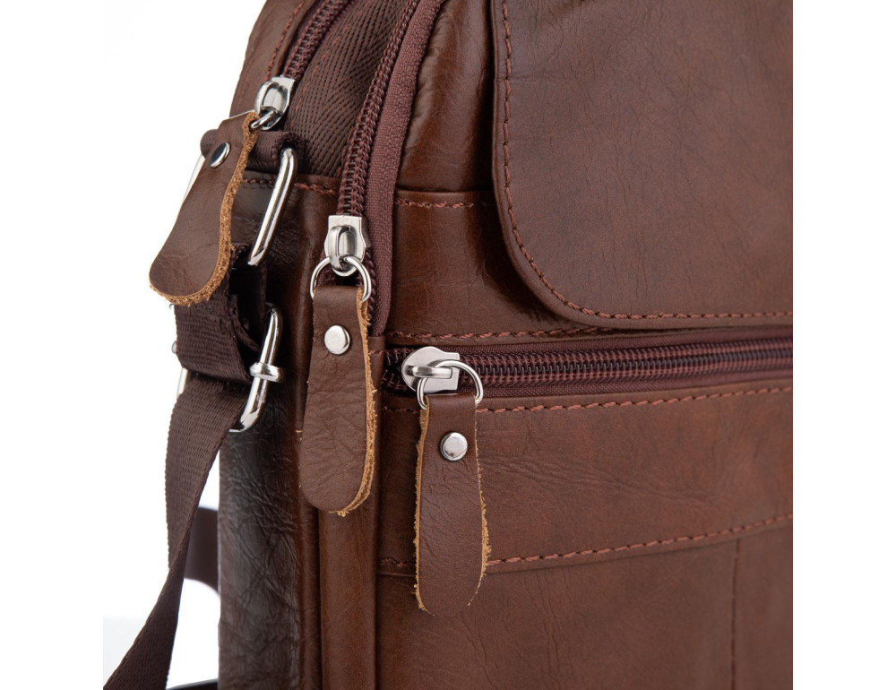 Коричнева чоловіча сумка-месенджер Tiding Bag NM20-6021C - Фотографія № 2