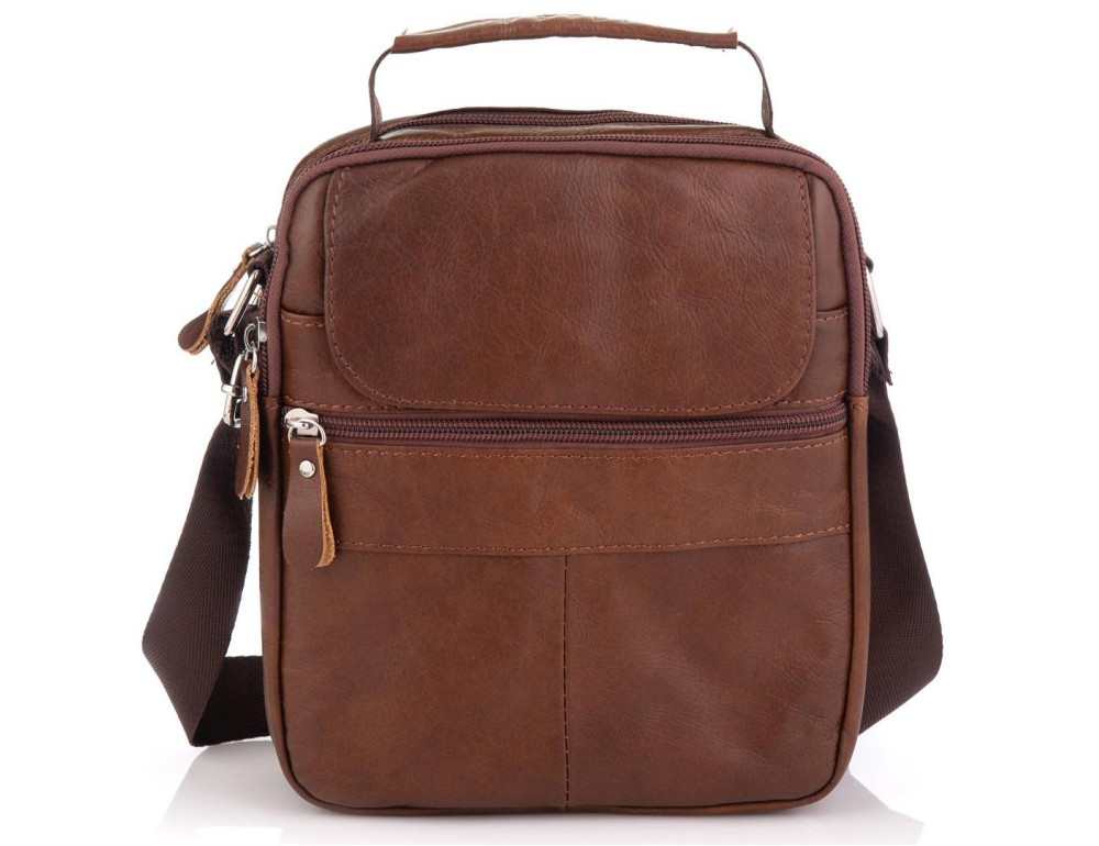 Коричнева чоловіча сумка-месенджер Tiding Bag NM20-6021C - Фотографія № 3