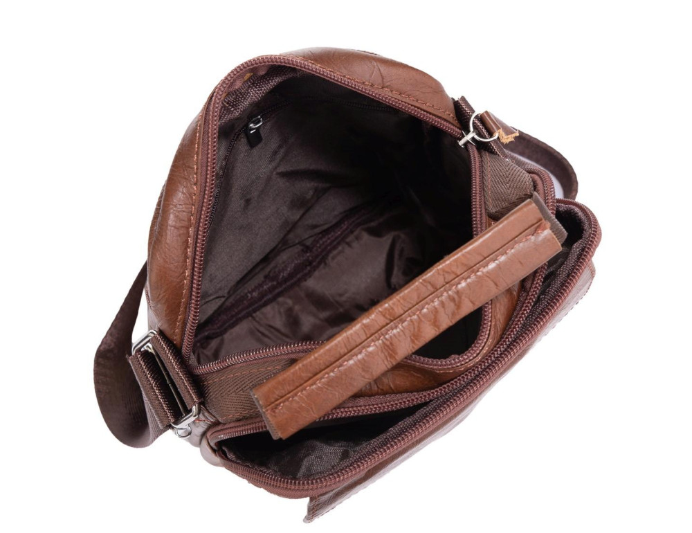 Коричнева чоловіча сумка-месенджер Tiding Bag NM20-6021C - Фотографія № 5