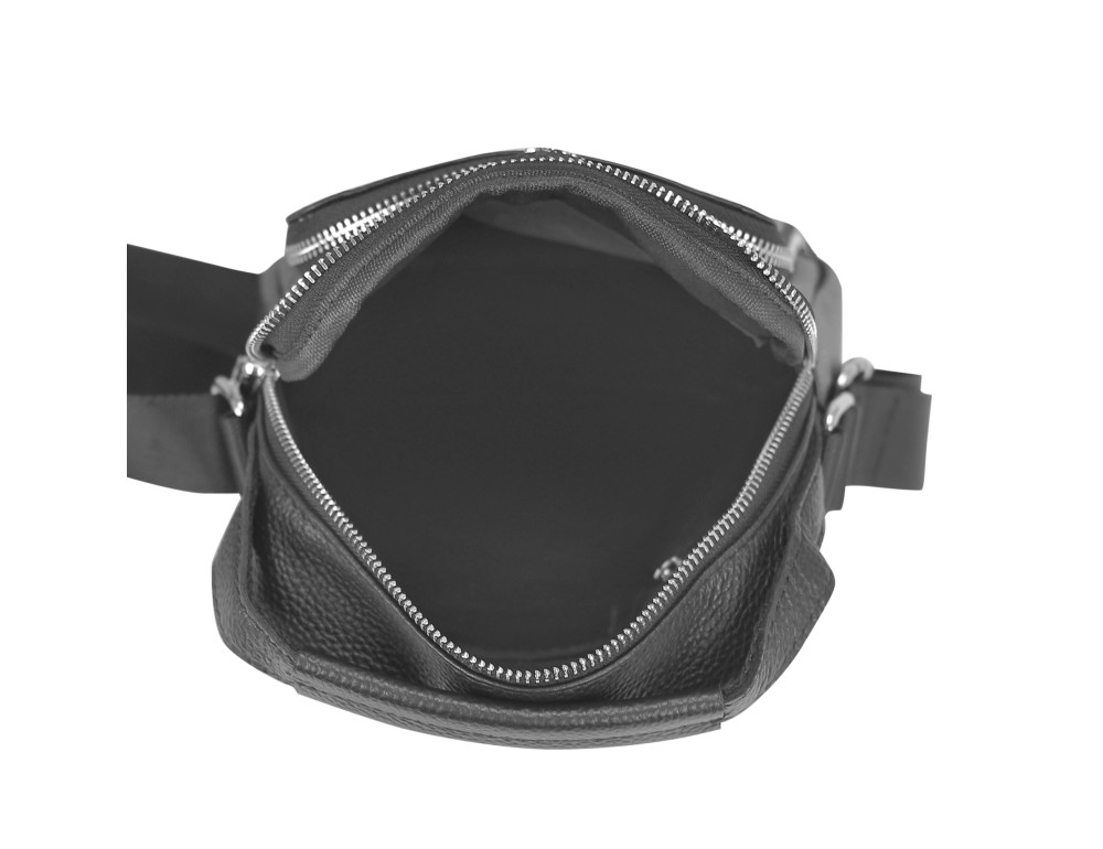 Мужская сумка через плечо черная с ручкой Tiding Bag NM23-2304A - Фото № 3