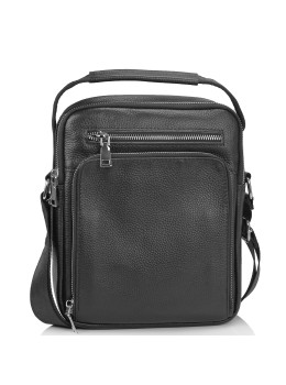 Чоловіча сумка-месенджер через чорне плече Tiding Bag NM23-2305A