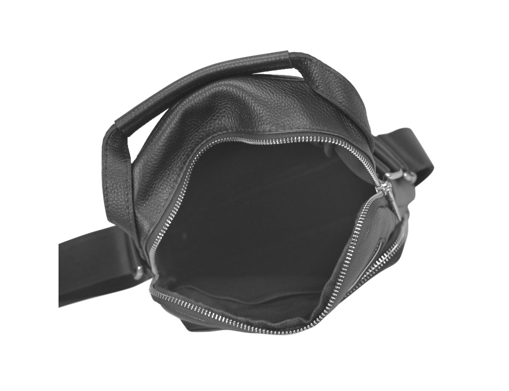 Чоловіча сумка-месенджер через чорне плече Tiding Bag NM23-2305A - Фотографія № 3
