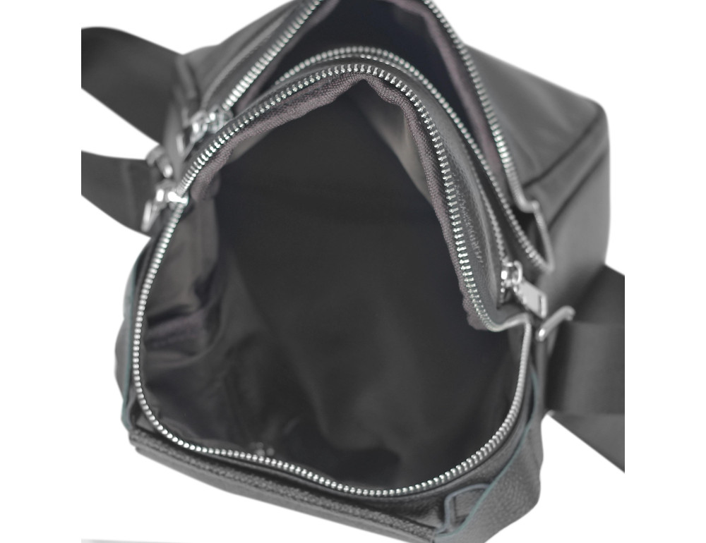Мужская кожаная сумка через плечо мессенджер Tiding Bag NM23-2306A - Фото № 3