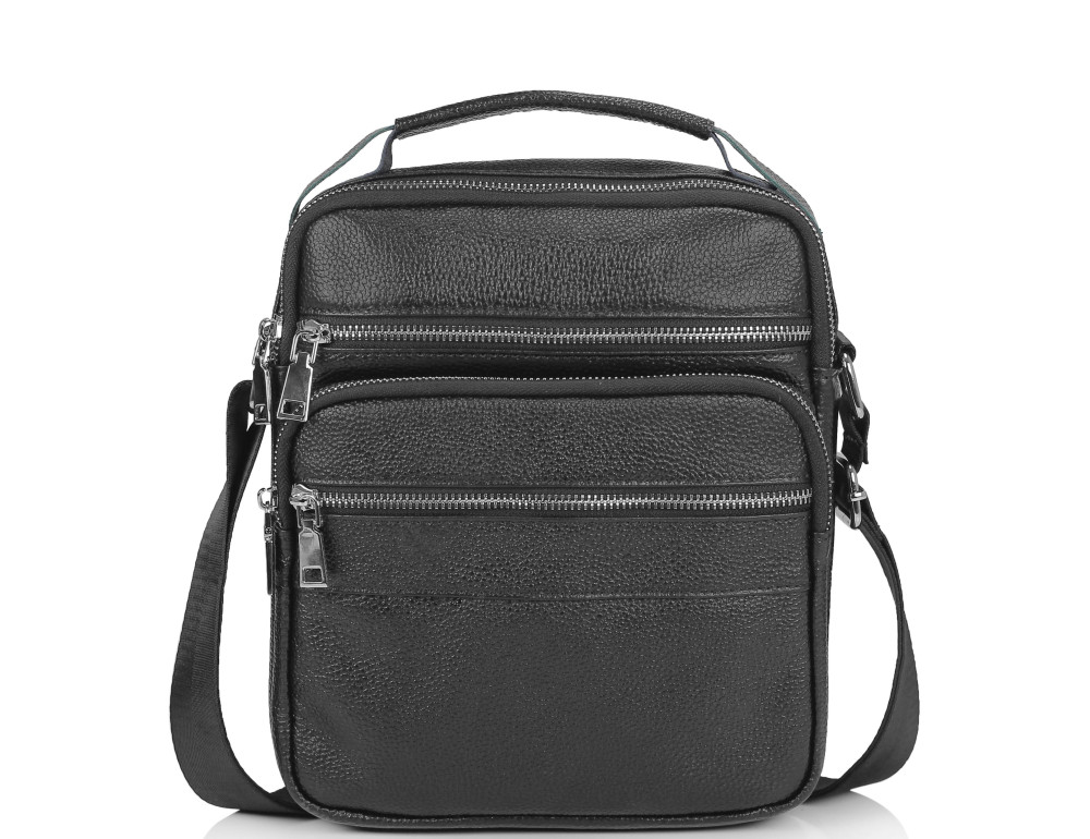 Мужская кожаная сумка через плечо мессенджер Tiding Bag NM23-2306A - Фото № 5