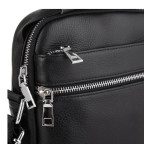 Мужская черная кожаная сумка через плечо Tiding Bag NM23-6013A - Фото № 102 Мужская черная кожаная сумка через плечо Tiding Bag NM23-6013A - Фото № 102