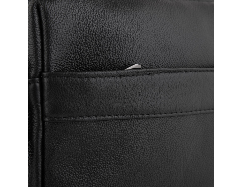 Мужская сумка через плечо черная Tiding Bag NM23-8017A - Фото № 2