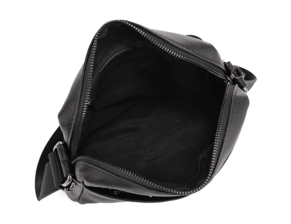 Мужская сумка через плечо черная Tiding Bag NM23-8017A - Фото № 3