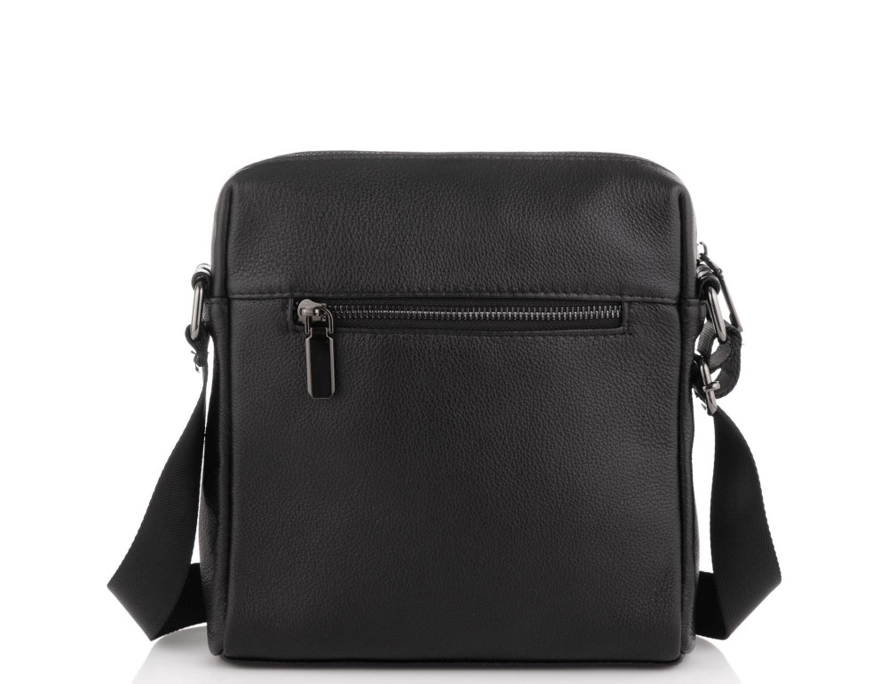 Мужская сумка через плечо черная Tiding Bag NM23-8017A - Фото № 4