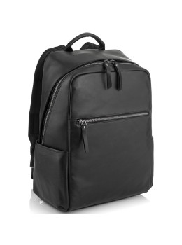 Чорний стильний шкіряний чоловічий рюкзак Tiding Bag NM29-2679BA