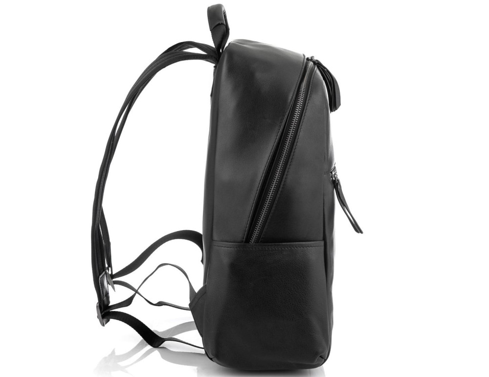 Черный стильный кожаный мужской рюкзак Tiding Bag NM29-2679BA - Фото № 4