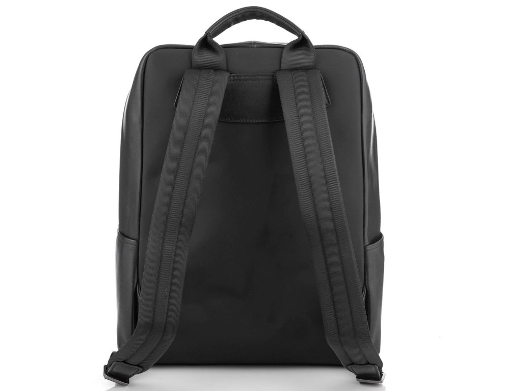 Черный стильный кожаный мужской рюкзак Tiding Bag NM29-2679BA - Фото № 5