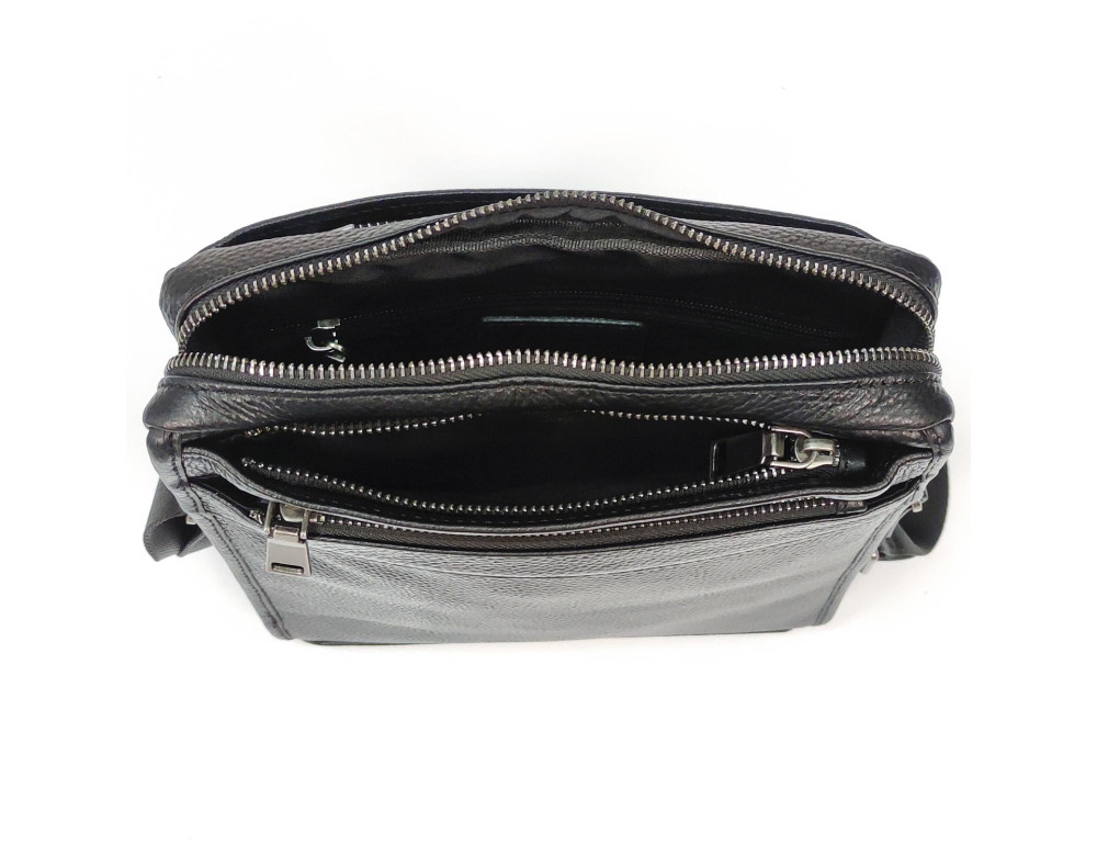 Мужской средний мессенджер с зернистой текстурой кожи Tiding Bag NM29-287891A - Фото № 2