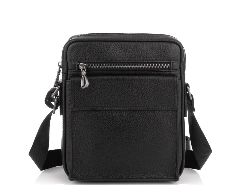 Чорна шкіряна сумка чоловіча Tiding Bag NM29-88079A - Фотографія № 6