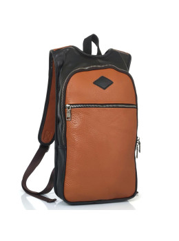 Кожаный коричневый рюкзак Tiding Bag S-JMD10-0006C