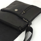 Мужской черный мессенджер с клапаном на застежке Tiding Bag S-JMD10-6038A - Фото № 101