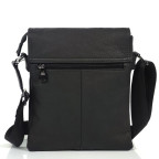 Мужской черный мессенджер с клапаном на застежке Tiding Bag S-JMD10-6038A - Фото № 103