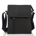 Мужской черный мессенджер с клапаном на застежке Tiding Bag S-JMD10-6038A - Фото № 104