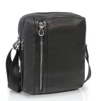 Мужской средний черный мессенджер Tiding Bag S-JMD10-8153A - Фото № 100