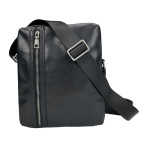 Мужской средний черный мессенджер Tiding Bag S-JMD10-8153A - Фото № 103