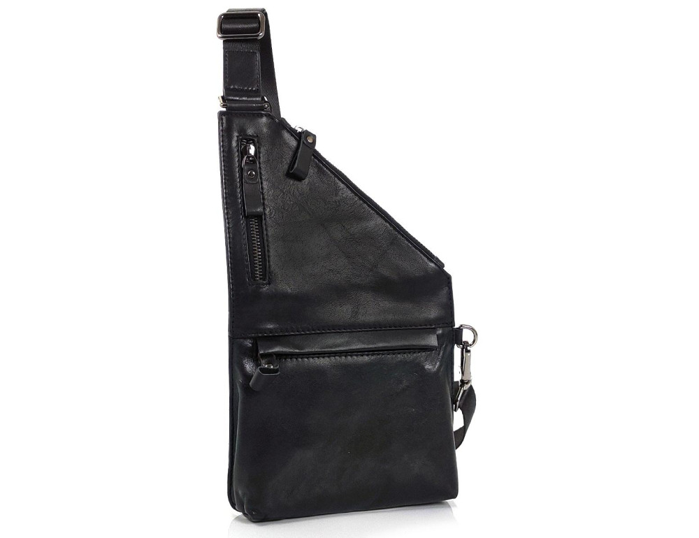 Слинг черный тонкий Tiding Bag S-JMD10-8707A - Фото № 1 Слинг черный тонкий Tiding Bag S-JMD10-8707A - Фото № 1