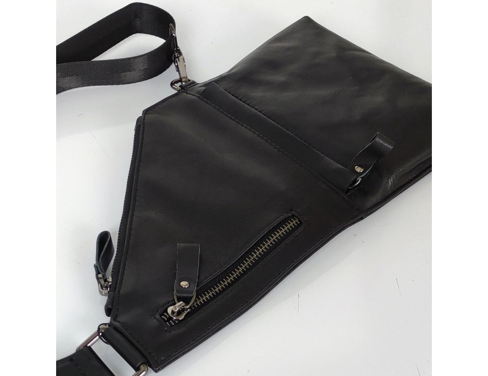Слинг черный тонкий Tiding Bag S-JMD10-8707A - Фото № 3